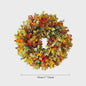 Elegante Kunstbloemen Krans - Realistische Herfstbladeren voor Binnen, Deurdecoratie & Kerst