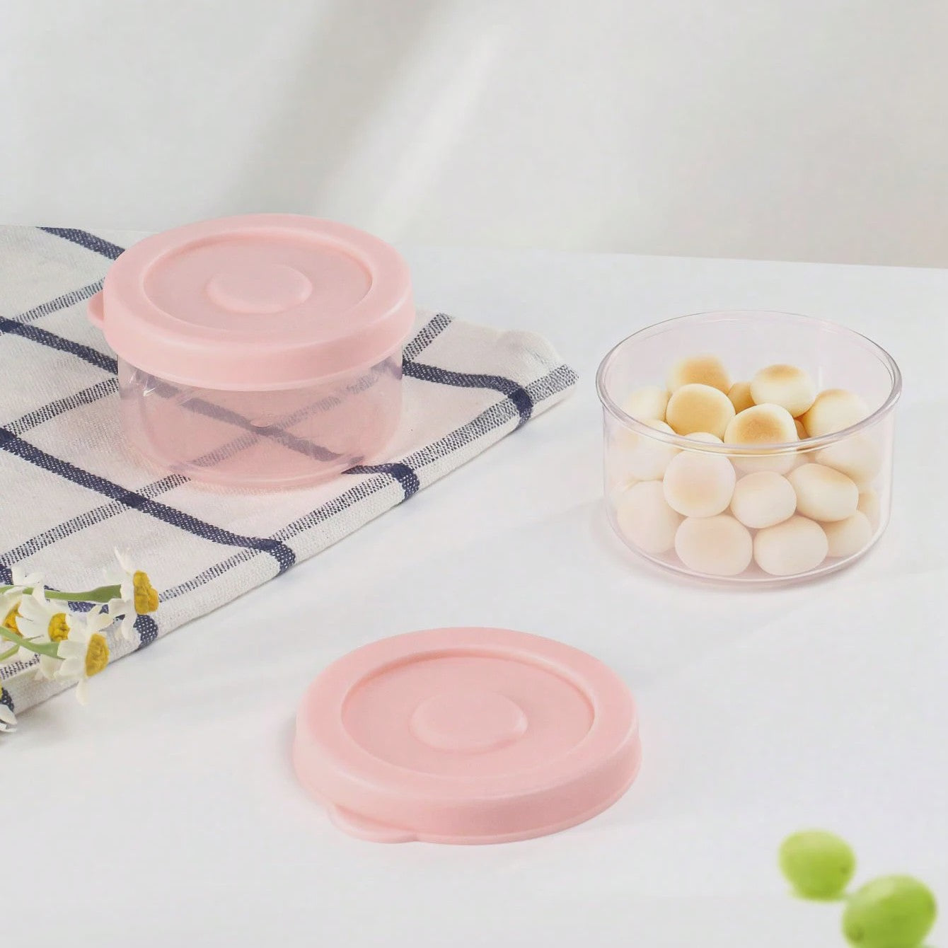 Set van 6 Baby Voeding Bewaarcontainers - PP Materiaal, Stoombaar & Lekvrij, Stapelbare Organizer