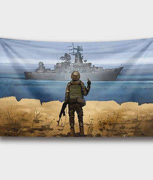 Polyester Oekraïense Vlag - 100D Kwaliteit - 3x5 FT (91x152 cm)
