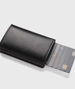 Minimalistische Anti-diefstal RFID Kaarthouder Portemonnee van PU Leer - Slim & Veilig
