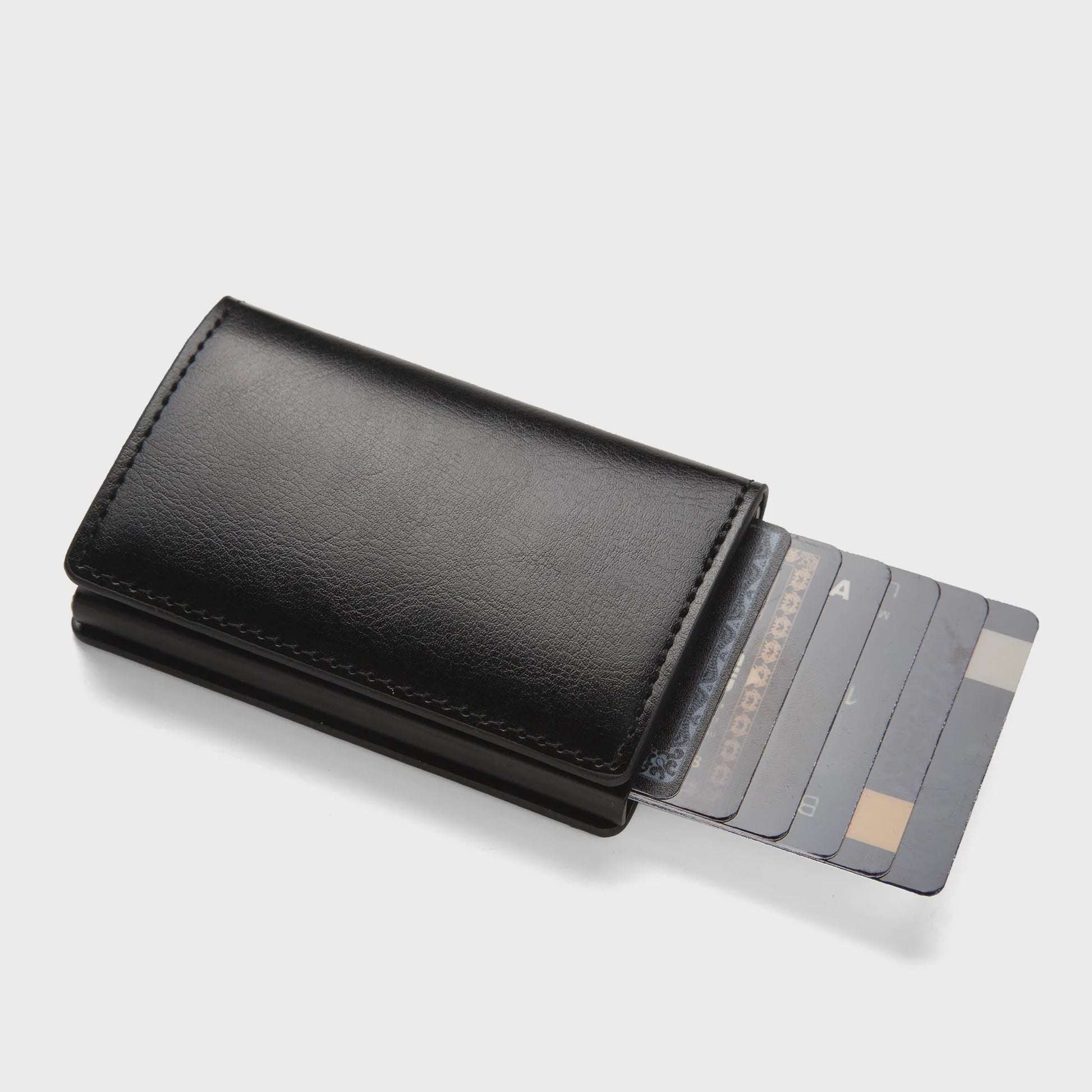 Minimalistische Anti-diefstal RFID Kaarthouder Portemonnee van PU Leer - Slim & Veilig