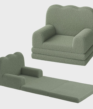 2-in-1 Kinderfauteuil & Sofa: Zacht, Opvouwbaar en Comfortabel Foam Meubel voor Kinderkamer
