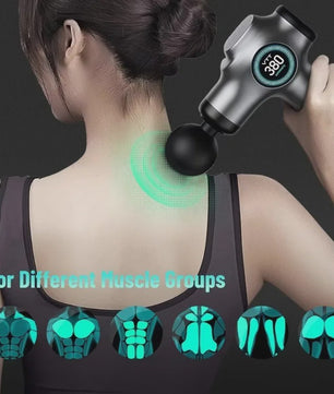 Draagbaar Massagepistool voor Diepe Weefselmassage - USB-C Oplaadbaar