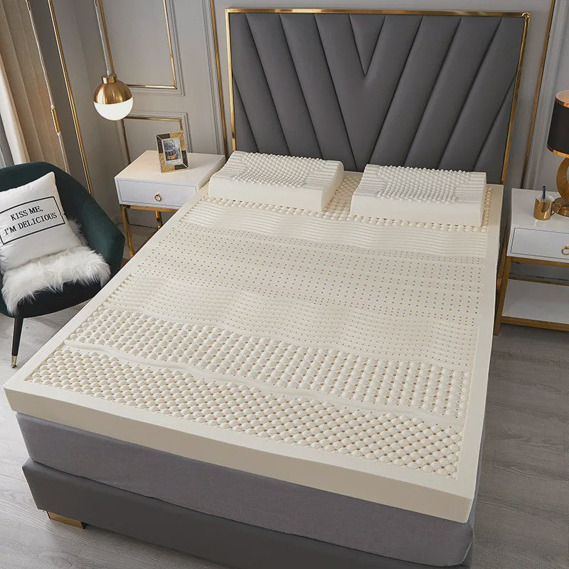 100% Natuurlijk Latex Matras uit Thailand - Dikke Topper voor Huis & Slaapzaal - 1.5m & 1.8m