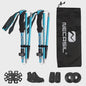 Set van 2 Ultralichte Opvouwbare Trekkingstokken - Telescopisch, Verstelbaar voor Wandelen, Outdoor & Camping