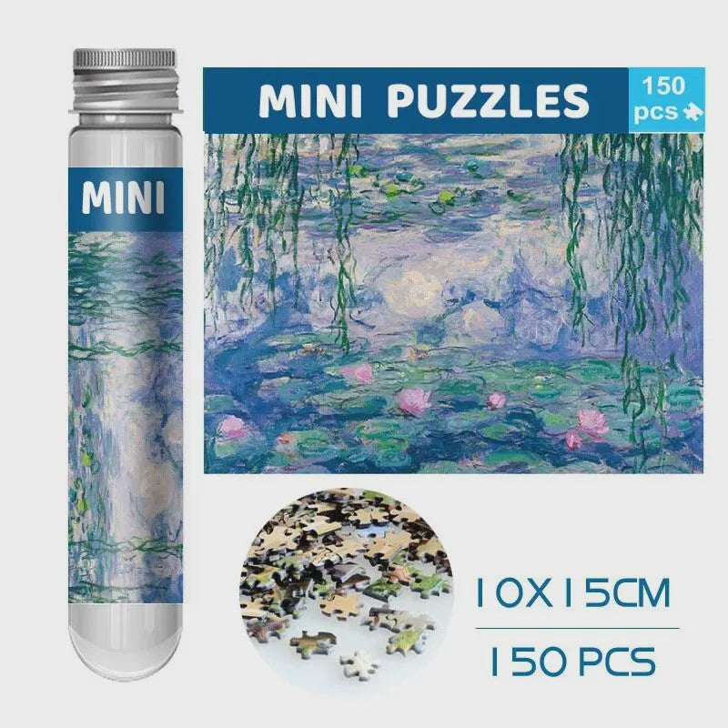 150-delige Puzzel in Proefbuis: Van Gogh's Sterrennacht - Uniek Cadeau