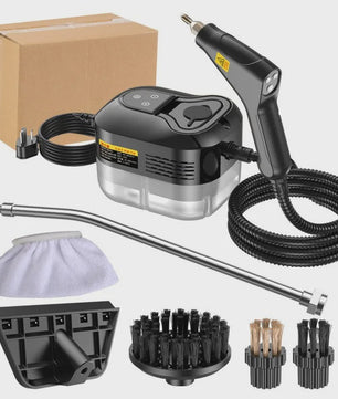 Krachtige 2500W Hogedruk Stoomreiniger - Multifunctioneel & Hittebestendig voor Huis & Auto