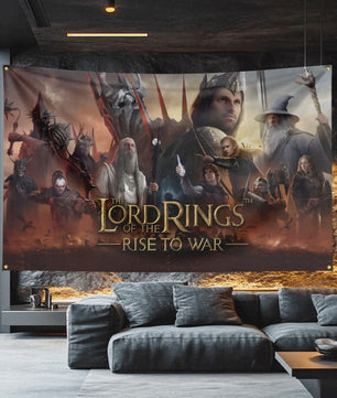 The Lord of the Rings Vlag 3x5 FT - Polyester Decoratie Banner voor Man Cave, Filmfan Cadeau