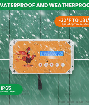 Automatic Chicken Door Control Box With Timer, Power or Battery Energy,Chicken Coop Door Box Traction Up to 4kg