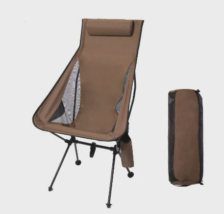 WESTTUNE Opvouwbare Campingstoel met Hoofdsteun - Lichtgewicht Aluminium Outdoor Stoel