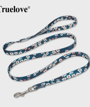 Truelove Hondenlijn Polyester Bloemenprint - Lichtgewicht & Duurzaam voor Training en Wandelen