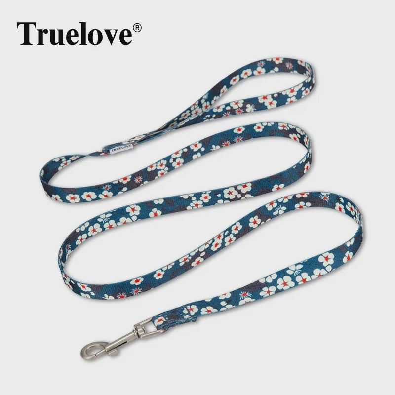 Truelove Hondenlijn Polyester Bloemenprint - Lichtgewicht & Duurzaam voor Training en Wandelen