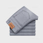 Herfst/Lente Heren Jeans - Comfortabele Stretch Katoen, Recht Model, Grijs