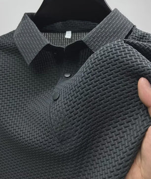 Heren Zomer Polo Shirt Korte Mouw Ademend Sneldrogend Mesh Zakelijk Casual