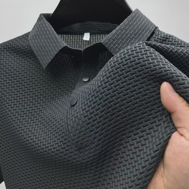 Heren Zomer Polo Shirt Korte Mouw Ademend Sneldrogend Mesh Zakelijk Casual