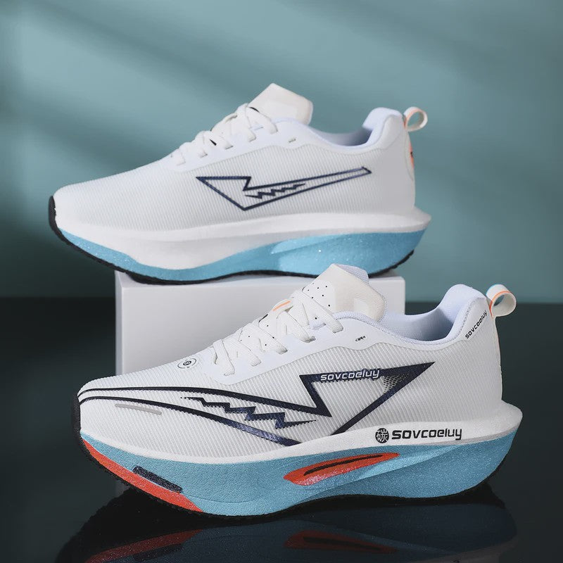 Unisex Hardloopschoenen met Carbon Board: Lichtgewicht, Ademend & Comfortabel voor Marathonlopers