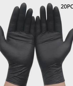 Zwarte Nitril Handschoenen (50/20 Stuks) - Latexvrij, Waterdicht & Duurzaam voor Keuken, Salon & Thuis