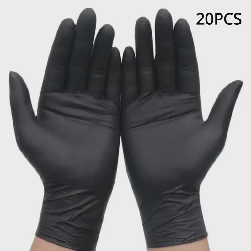 Zwarte Nitril Handschoenen (50/20 Stuks) - Latexvrij, Waterdicht & Duurzaam voor Keuken, Salon & Thuis