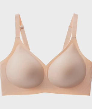 Comfortabele Draadloze BH met Diepe V-hals - Naadloze Push-Up voor Dagelijks Gebruik