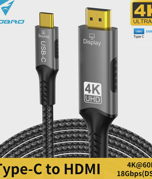 USB-C naar HDMI Kabel 8K 60Hz 4K 120Hz - Adapter voor MacBook, iPad & TV