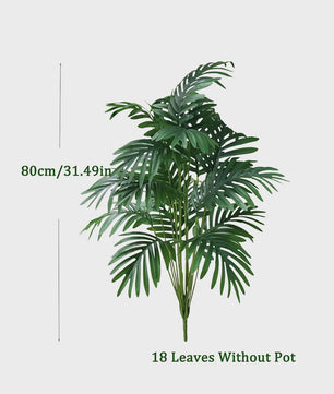 Kunstpalmboom 60-80cm Hoog - Realistische Kunstplant voor Binnen Decoratie