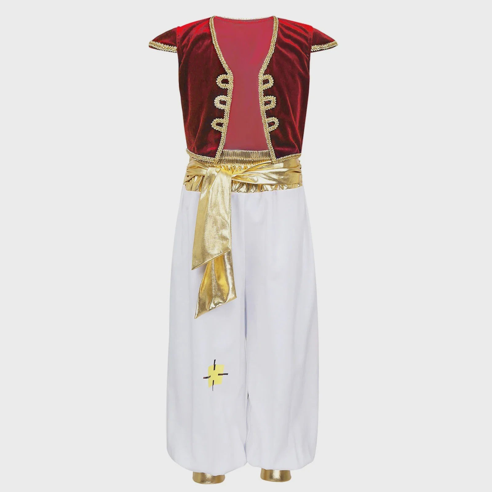 Jongens Arabische Prins Kostuum - Perzisch/Arabisch Rollenspel Outfit met Harembroek en Vest
