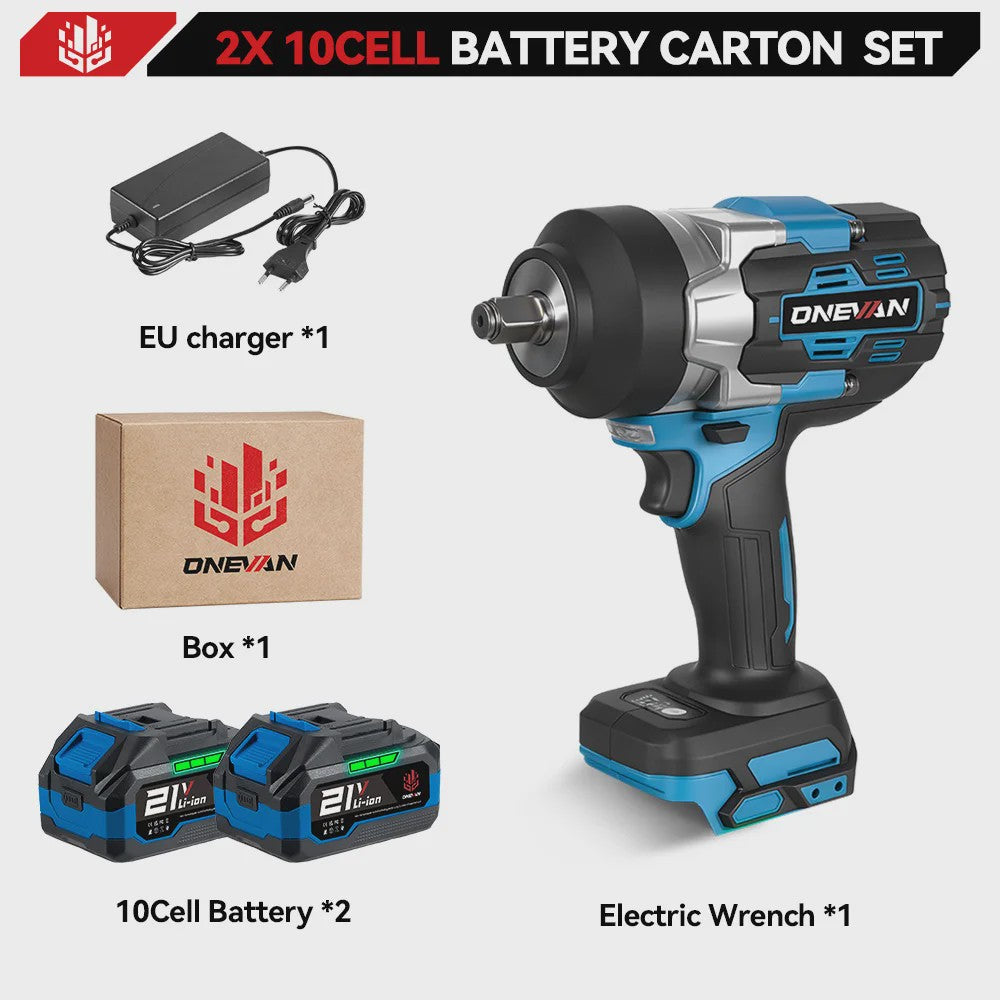 ONEVAN Accu Slagmoersleutel 2800 Nm Borstelloos - 5 Snelheden - Makita 18V Compatibel