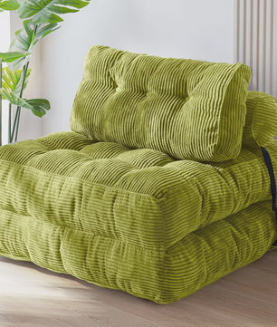 Opvouwbaar Slaapbank Stoel - Comfortabele Lounge Sofa Bed met Kussen