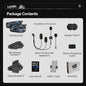 LEXIN G10 Motorhelm Intercom Systeem - 8 Rijders, Bluetooth 5.1, Parallel Audio & Muziek Delen