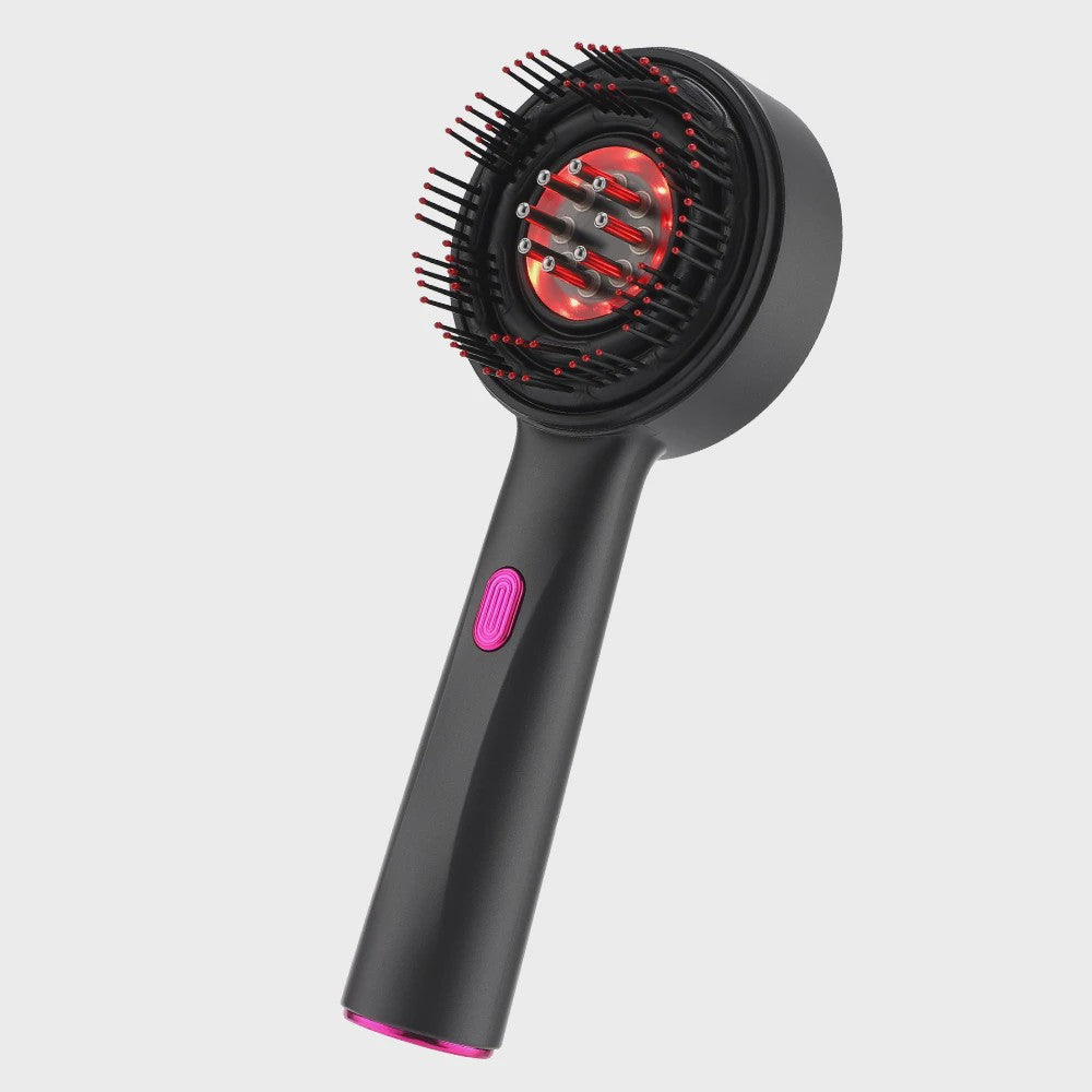 Elektrische Scalp Massage Kam met Vibratie & Lichttherapie voor Haargroei