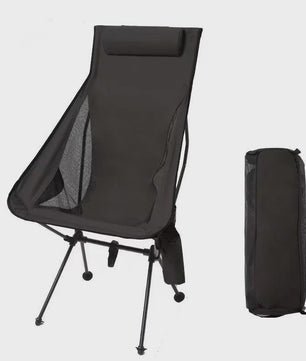 Westtune Lichtgewicht Aluminium Campingstoel met Hoofdsteun - Draagbaar en Opvouwbaar