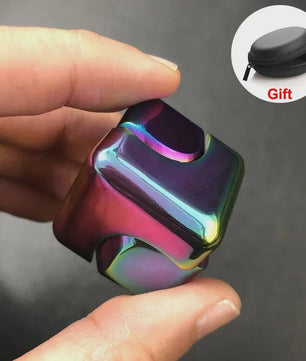 Alloy Cube Spinner Fidget Toy: Anti-Stress, Focus & Draagbaar Speelgoed
