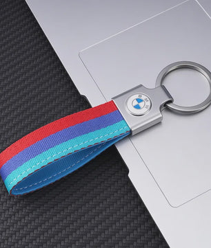 Luxe Lederen Sleutelhanger BMW M - Sportief Design voor BMW 1-7 Serie, X1-X7