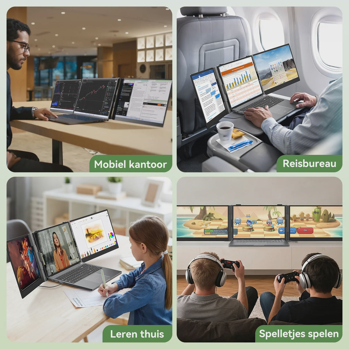 Blackview DCM8 Pro Triple Laptop Screen Extender - 15.3" FHD IPS Uitbreiding