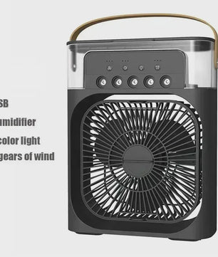 Draagbare 3-in-1 Air Cooler Ventilator met Vernevelaar en LED Nachtlampje