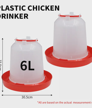 Automatische Kippen Drinkbak - Plastic Voederapparaat - Diverse Maten (1L t/m 18L)