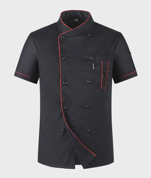 Ademend Koksbuis Korte Mouw Unisex Dubbelzijdig Sluitend - Keuken & Catering