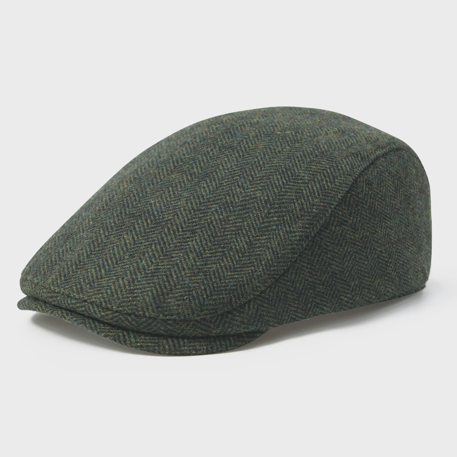 Heren Visgraat Wolmix Flat Cap - Stijlvolle Newsboy & Gatsby Pet voor Winter & Outdoor