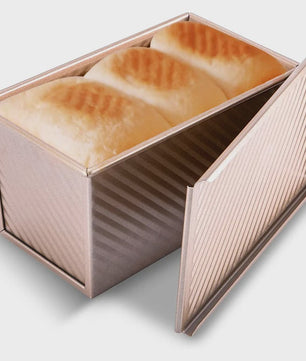 Pullman Broodvorm met Deksel - 1 lb Non-Stick Koolstofstaal voor Toast & Cake