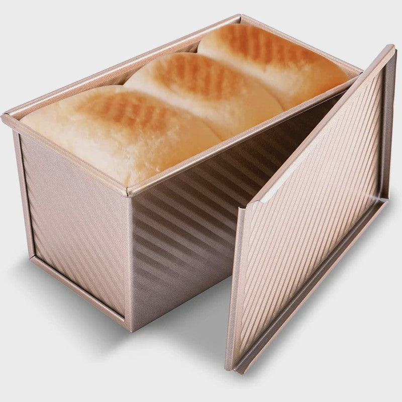 Pullman Broodvorm met Deksel - 1 lb Non-Stick Koolstofstaal voor Toast & Cake