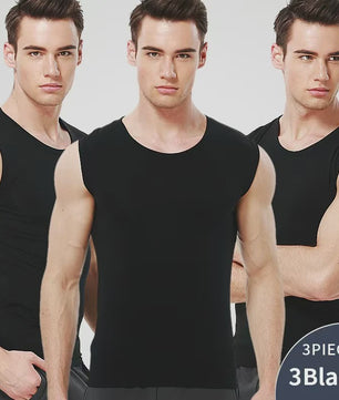 Heren Mouwloos Katoenen Vest - Comfortabel voor Sport & Fitness
