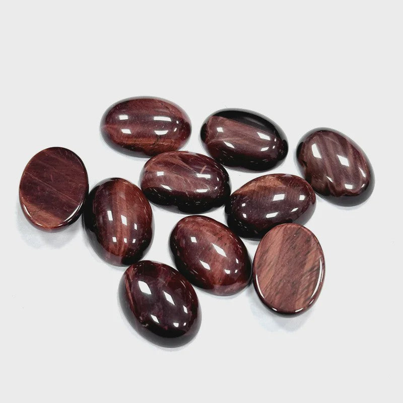 10x Kristal Cabochons Ovaal 13x18mm - Natuurlijke Helende Stenen voor Sieraden Maken
