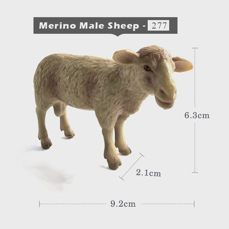 Realistisch Sierfiguur Schaap of Geit - Boerderijdier Model voor Miniatuur Tuin & Huisdecoratie