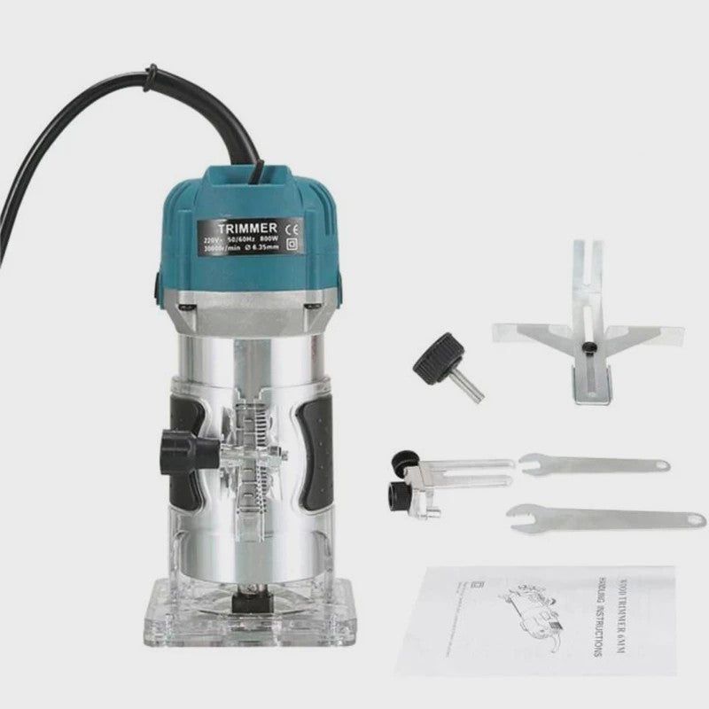Krachtige Houtfreesmachine 30000 RPM - Elektrische Router voor Houtbewerking en Snijwerk