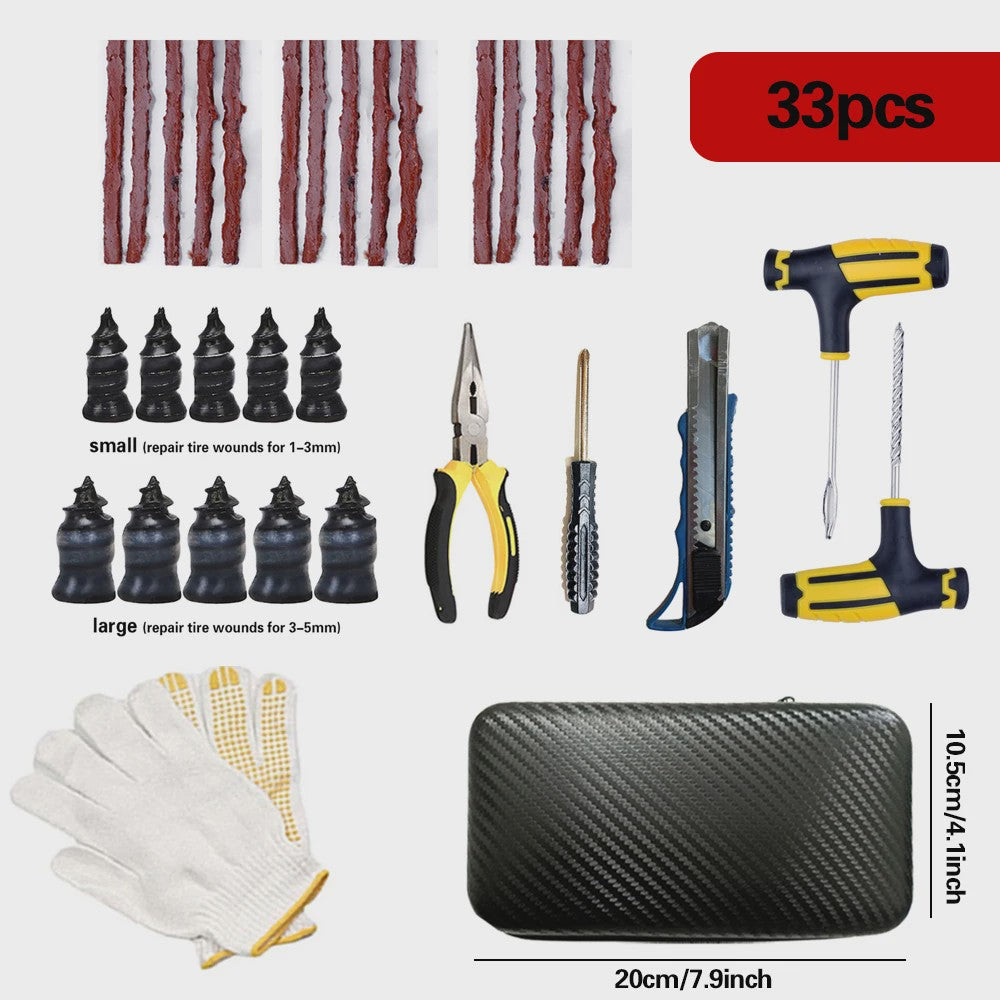 Universele Bandenreparatieset - Noodreparatiegereedschap voor Auto, Motor, Vrachtwagen