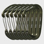 Set van 6 Karabiners 12kN D-Ring - Robuust Aluminium voor Outdoor & Klimmen