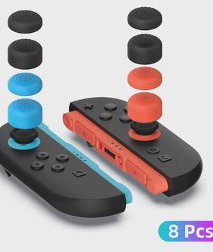 4/8 Stuks Siliconen Thumb Grips Caps voor Nintendo Switch Joy-Con Controllers - Verbeterde Grip en Precisie