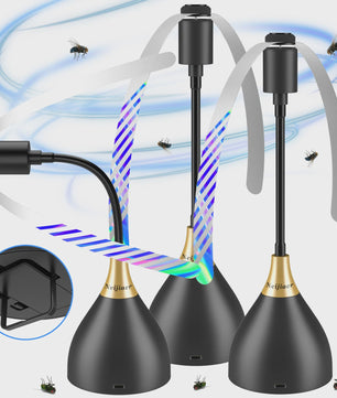 Vliegenventilator voor Tafels - USB/Batterij - Draagbaar en Geluidloos - Houd Vliegen Weg