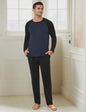 Heren Lange Katoenen Pyjama Set - Comfortabel Loungewear voor Alle Seizoenen