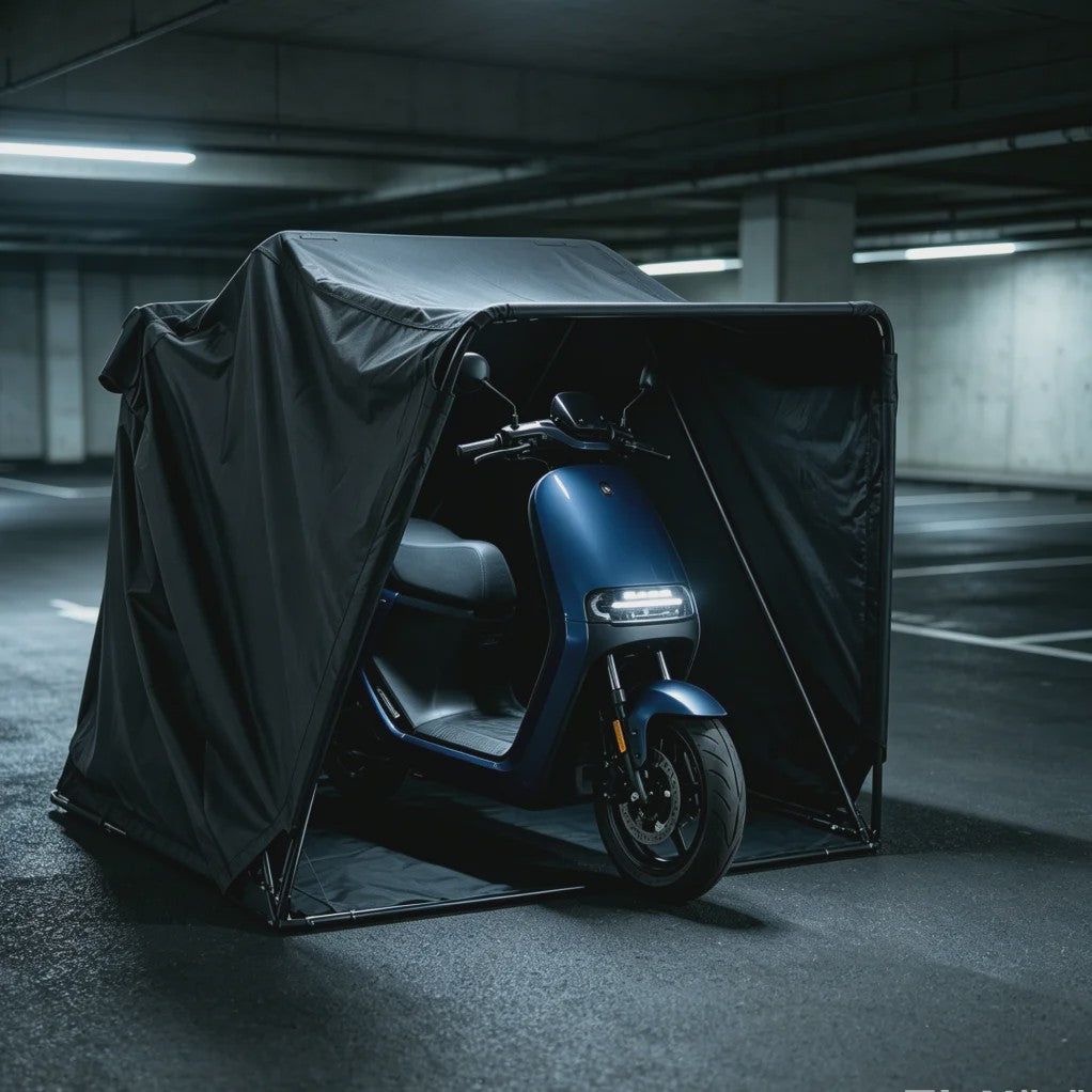 Compacte Motor Garage Tent - 270x105x155cm - Vrijstaande Stalen Frame, Stof- en UV-Bestendig